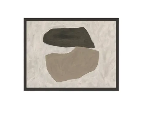 AW 0493 - Artwork - Medium - Abstract Organic Connections in Black Frame