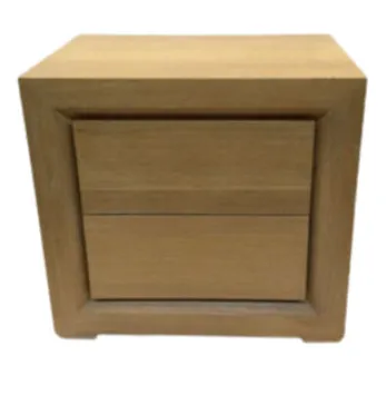 Mantra Timber Bedside Table 2 Drawer - BST 0003 