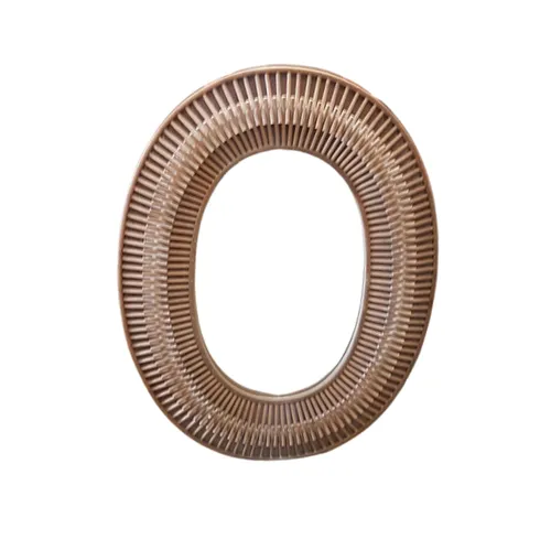 AW 7164 - Mirror - Oval Rattan - Large