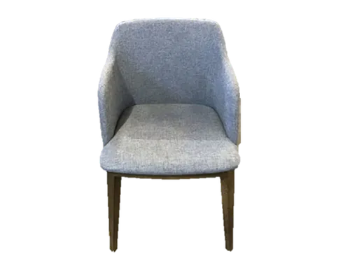DC 8071 - Dining Chair - Charcoal Seat with Walnut Timber Frame