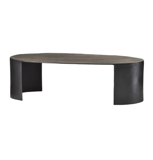 CT 8000 - Coffee Table - Sigrid Oval Black Metal 