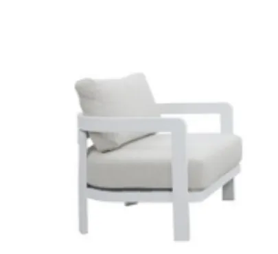 OD AC 0001 - Outdoor Arm chair - Aluminium Olefin White & Grey