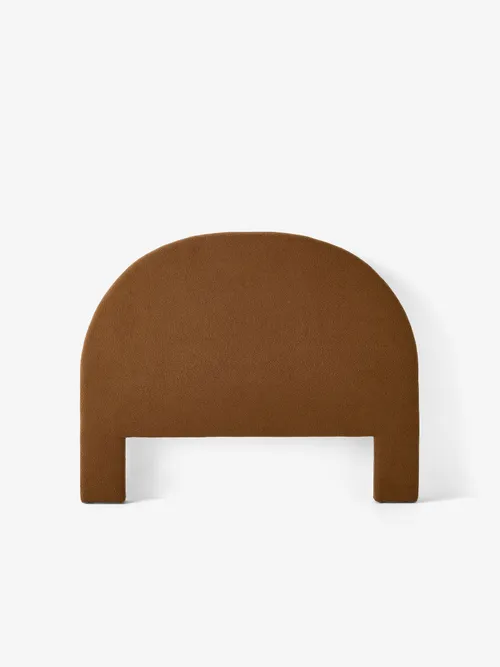BH 0065 - Queen Bedhead - Grandview Toffee Boucle Arch Shape