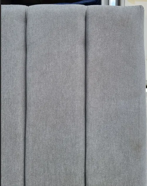 BH 7786 - Queen Bedhead - Grey Vertical Channel Upholstered