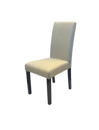 Light Grey Upholstered Timber Frame High back Dining Chair - Set of 8