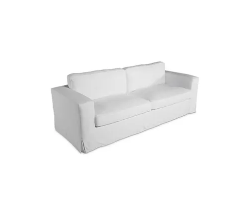 SF 8012 - Sofa - 3 Seater - White Linen Slip Cover 