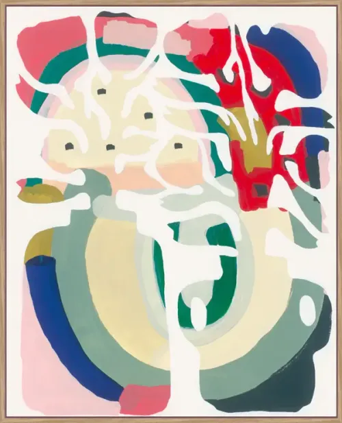 AW 0511B - Artwork - Large - Funky Shape & Colour Pots & Plants 2