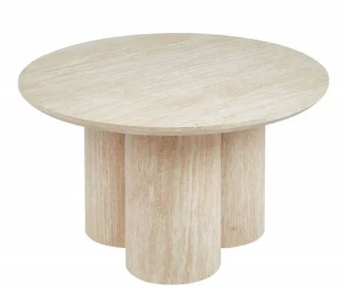 CT 0022 - Coffee Table - Mietta Round Travertine