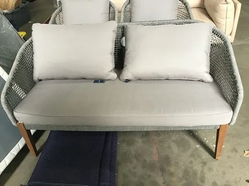 OD SF 7783 - 2 Seater Outdoor Grey Rope Sofa