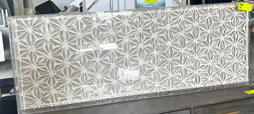 AW 0307 - Artwork - Large - Acrylic Geometric Pattern Encased in Glass Frame