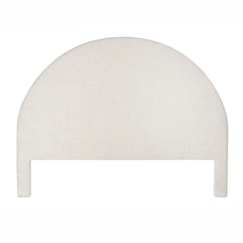 BH 0035 - Queen Bedhead - White Boucle Rounded
