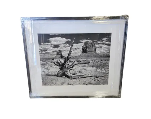 AW 4373B - Artwork - Medium - New Mexico Desert Landscape in Framed Glass