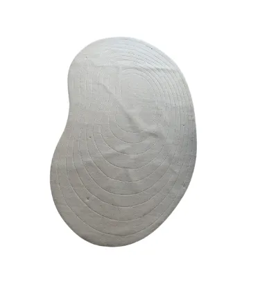 RG 0038 - Rug - Small - Curved Shaped White