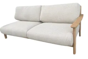 OD SF 0079 - Outdoor - 3 Seater Sofa - Oak & Oatmeal Fabric