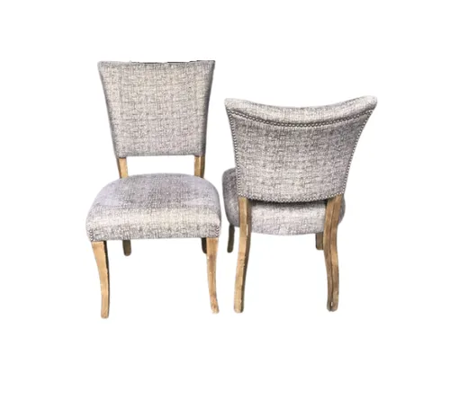 DC 8406 - Dark Brown Pattern Fabric Dining Chair