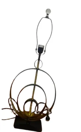 LP 0037 - Table Lamp - Metal Ring Accent 