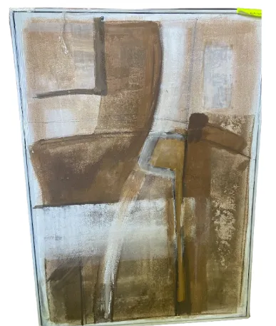 AW 1996 - Artwork - Large - JG Collection Brown City Scape Large Canvas