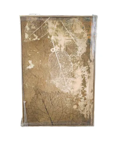 AW 4143 - Artwork - Large - Earthy Tones Leafy Skelton Print 