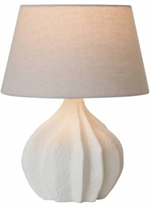 LP 0039 - Table Lamp - Astrid Textured Ceramic with Fabric Shade