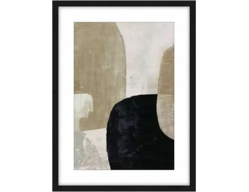 AW 0335 - Gregory Abstract Print in Small Framed Glass