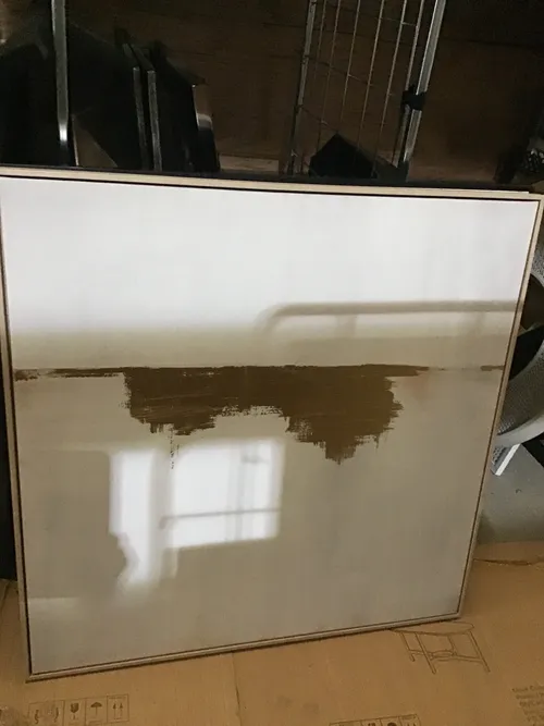 AW 1787 - Artwork - Large - Metallic Gold Blotch on White