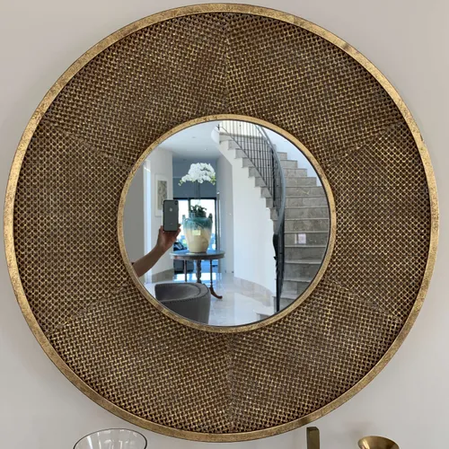 MIR 9003 - Mirror - Annie Series Round with Gold Frame