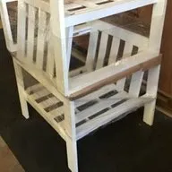 OD OC 6162 - Outdoor - Occasional Chair - White Aluminium Slatted Frame