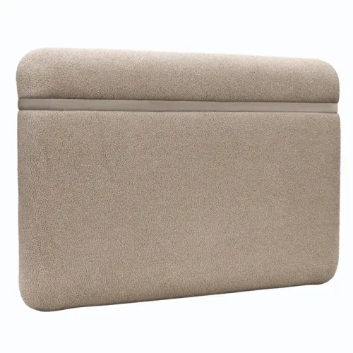 BH 0060 - Queen Bedhead - Latte Shearling Curved 