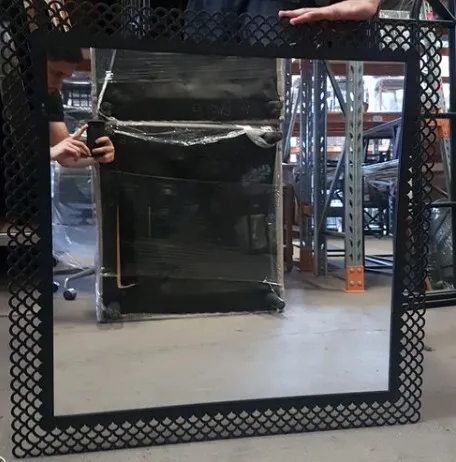 MIR 7176 - Mirror - Large - Square with Black Frame