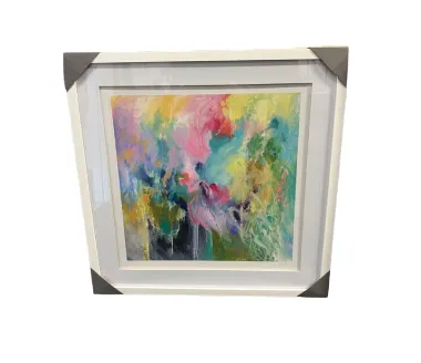 AW 4545 - Artwork - Medium - Water Coloured with White Frame / Multi Coloured