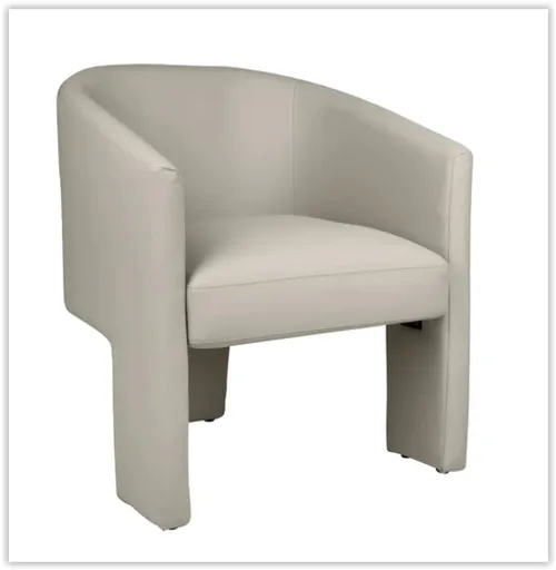 OC 1050 - Cream Leather Accent Occasional Chair