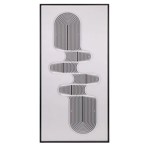 AW 0344 - Artwork - Medium - Blaire Spiral Effect Feature Wall Art