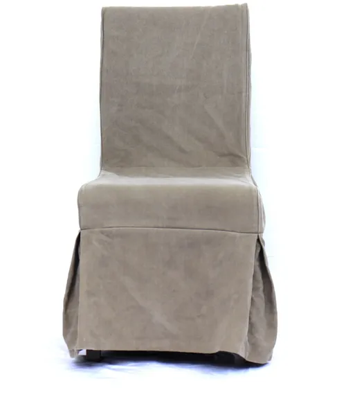 DC 6025 - Dining chair - Grey Skirted Slip Cover with Lattice Back