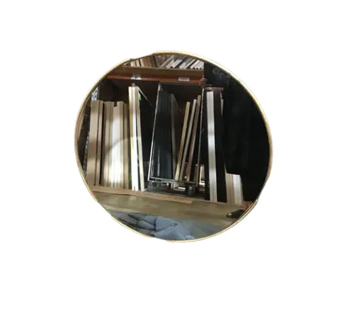 MIR 1775 - Mirror - Round Thin Brass Framed