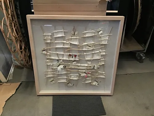 AW 1950 - Artwork - Medium - Encased Butterflies in White Twigs