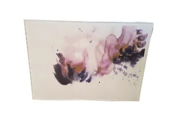 AW 7121 - Artwork - Extra Large - Pink, Purple & Gold Ink Stain