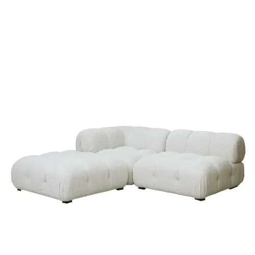 SF 0808 - Modular Sofa - Hugo 4 Piece Vanilla Boucle