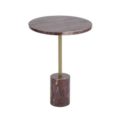 ST 0011 - Side Table - Sienna Marble Claret