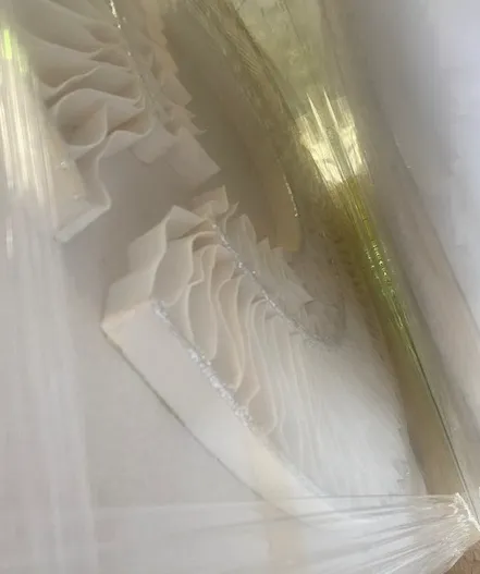 AW 4334 - Artwork - Large - Encased White Acrylic Sun with Silver Edges