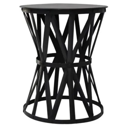 ST 0072 - Side Table - Ulysses Circus Wheel Round Metal 