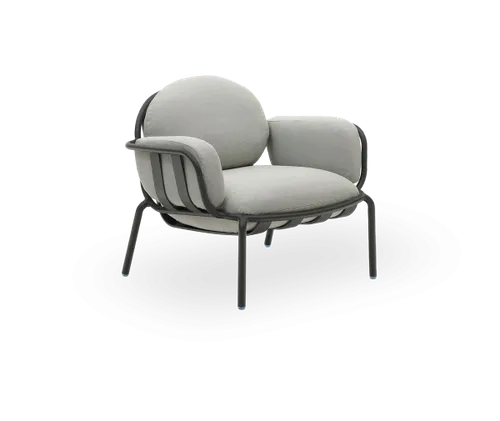 OD AC 0054 - Outdoor - Arm Chair - Light Grey & Charcoal