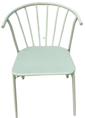 OD DC 0005 - Outdoor Dining Chair - Mint Green Metal Winged