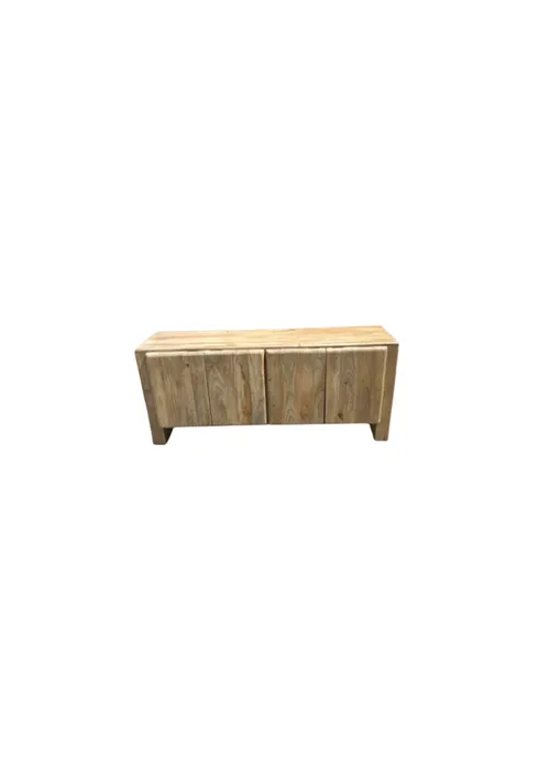 BF 0005 - Blonde Mango Wood Timber Buffet with 4 Doors