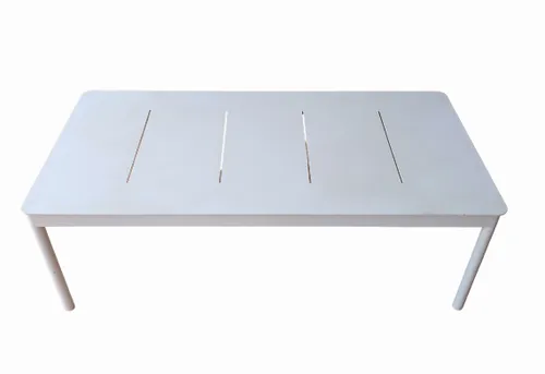 OD CT 1001 - Outdoor Coffee Table - Slimline White Aluminium