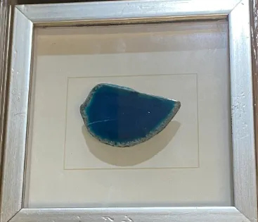 AW 1005B - Artwork - Small - Blue Framed Gemstones