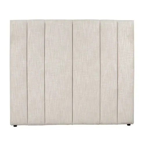 BH 0062 - Queen Bedhead - Soho Panelled Off White Linen 