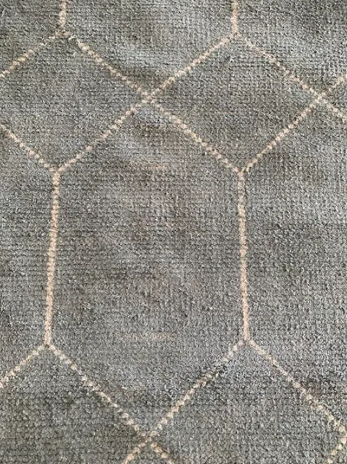 RG 0012 - Rug - Medium - Geometric in Light Teal