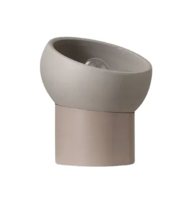 LP 0124 - Table Lamp - Brushed Grey Moonbeam Bowl