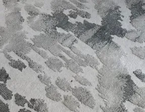 RG 0040 - Rug - Large - White, Sand & Grey Patterned 