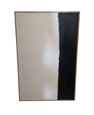 AW 5018 - Artwork - Medium - Modern White and Black Vertical Texture